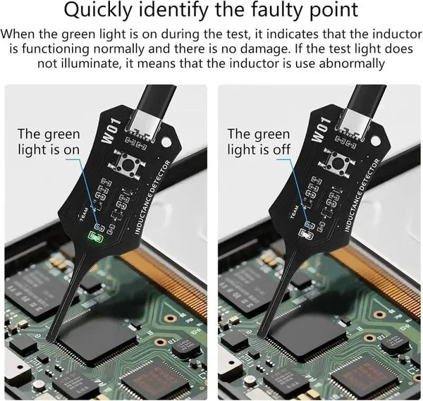 Type-C Inductance Tester Motherboard Coil Tester, Electronic Circuit Board Inductor Detector